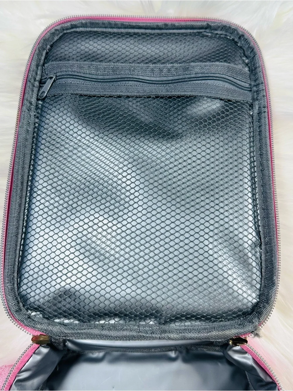 Girls Pink Glitter Cupcake Lunch Box - Sequin Snack Print